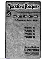 Rockford fosgate Punch P500-2 Manuals | ManualsLib