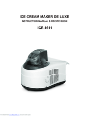 Cuisinart DE LUXE ICE-1611 Instruction Manual & Recipe Booklet