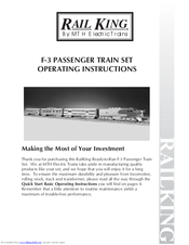 Rail King F-3 Operating Instructions Manual