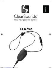ClearSounds CLA7V2 User Manual