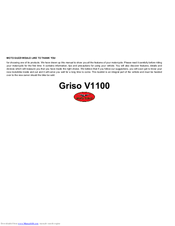 MOTO GUZZI Griso V1100 Manual