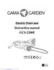 Gama Garden GCS-2200E Instruction Manual