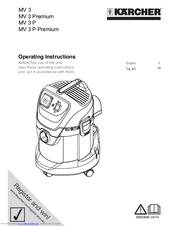 Kärcher MV 3 Premium Operating Instructions Manual