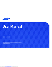 Samsung UD55E-S User Manual
