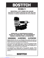 Bostitch IC60-1 Operation And Maintenance Manual