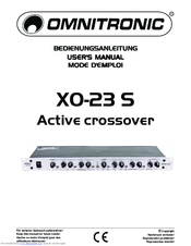 Omnitronic XO-23 User Manual