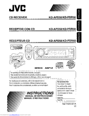 JVC KD-APD58 - Radio / CD Instruction Manual