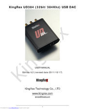 Kingrex UD384 User Manual