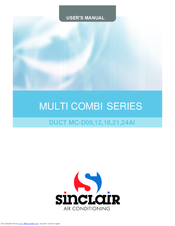 Sinclair MC-D09AI User Manual