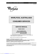 Whirlpool 6AKR630 WH Service Manual