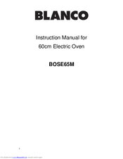 Blanco BOSE65M Instruction Manual