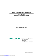 Moxa Technologies EDS-305-M12 Hardware Installation Manual