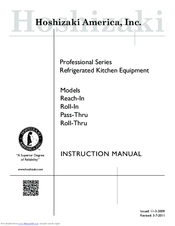 Hoshizaki Pass-Thru Instruction Manual