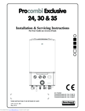 Benchmark Procombi Exclusive 35 Installation & Servicing Instructions Manual