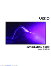 Vizion RS120-B3 Installation Manual