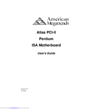 American Megatrends Atlas PCI-II User Manual