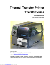 Hellermann Tyton TT4000 Series Operating Instructions Manual