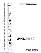 audiophony MXU230T User Manual
