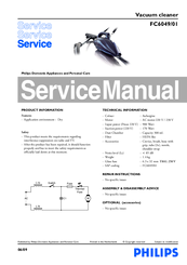Philips FC6049/01 Service Manual
