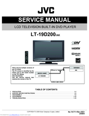 JVC LT-19D200AK Service Manual