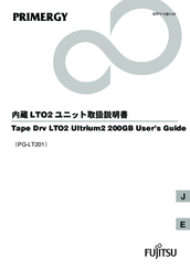 Fujitsu PRIMERGY LTO2 User Manual