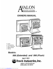 Avalon 996 Flush Owner's Manual
