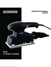 Automatic SA200-A Instruction Manual