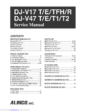 Alinco DJ V47 T Service Manual