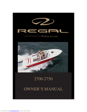 Regal 2750 Owner's Manual