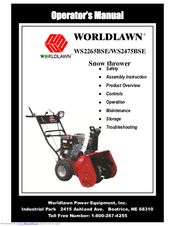 Worldlawn WS2475BSE Operator's Manual