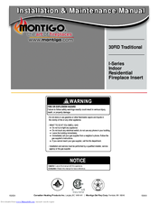 Montigo 30FID Traditional Installation & Maintenance Manual