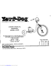 FLEXIBLE FLYER Yerf-Dog 34300 Owner's Manual