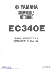Yamaha EC340E Supplementary Service Manual