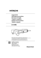 Hitachi D10YB Handling Instructions Manual