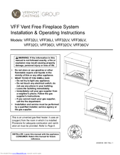 Vermont Castings VFF32LV Installation & Operating Instructions Manual