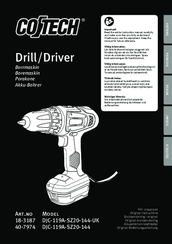 Clas Ohlson DJC-119A-SZ20-144-UK User Manual