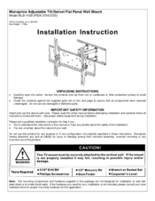 Monoprice MLB-110B Installation Instructions
