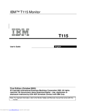 IBM T115 User Manual