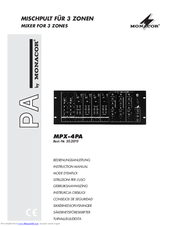 Monacor MPX-4PA Instruction Manual