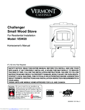 Vermont Castings VSW20 Homeowner's Manual