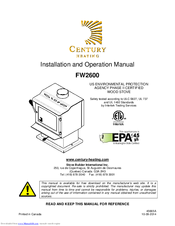 Century FW2600 Installation And Operation Manual