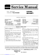 Sharp 8C221 Service Manual
