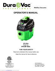 Dura Vac VF410P 0501 Operator's Manual