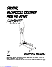 Life Gear Swany 93460 Owner's Manual