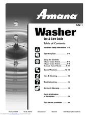 Amana NAV-1 Use & Care Manual