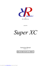 DG Airparts Super XC Instruction Manual