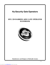Hy-Security HTG 320 Operator's Handbook Manual