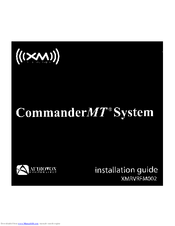 XM Satellite Radio CommanderMT XMRVRFM002 Installation Manual