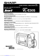 Sharp Zoom 8 VL-E30S Operation Manual