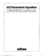 Orban 622 Operating Manual